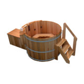 Northern Lights Classic Deluxe Wooden Hot Tub Person Firehouse