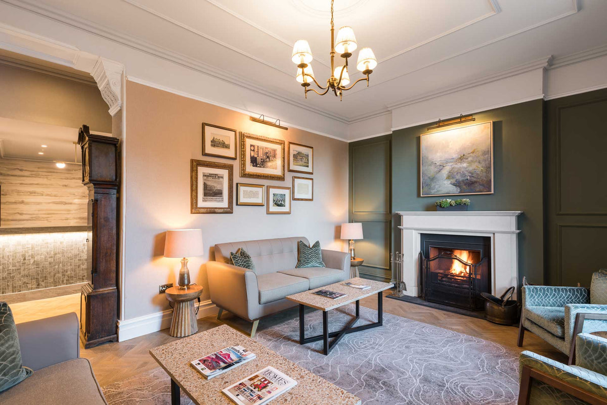 Borrowdale Hotel Entrance Hall - Open Fire