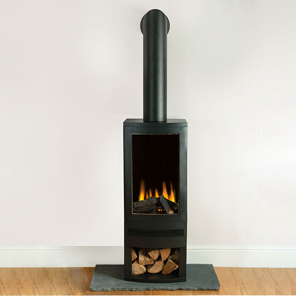 British Fires Bramshaw Electric Stove with Log Storage