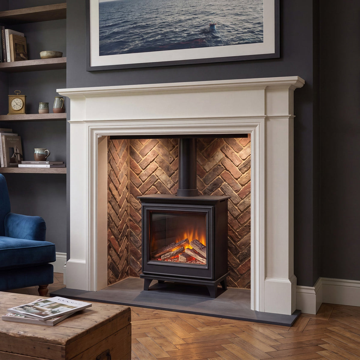 Evonic Campden Electric Stove Black Edition