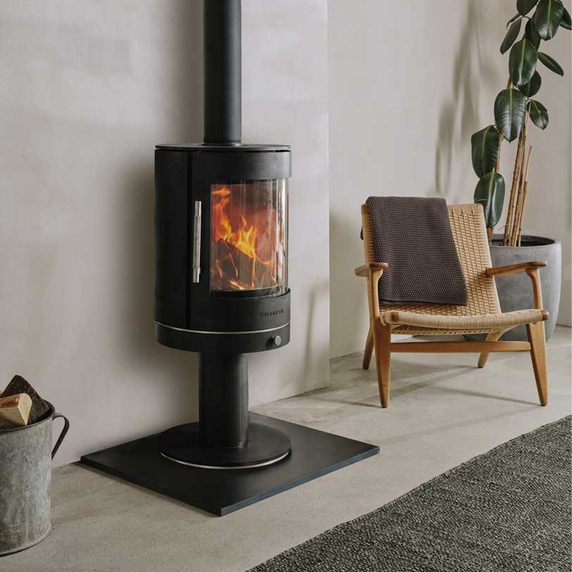 Chesneys Solstice 5WS Pedestal Wood Burning Stove