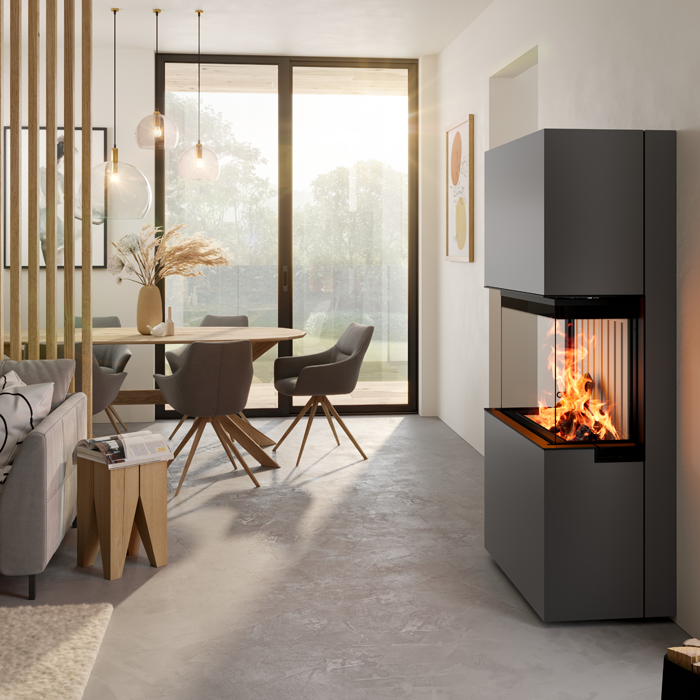 Dru Spartherm Lean 3RL-70h Wood Burning Fire