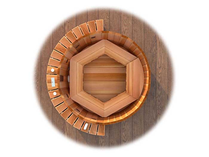 Aurora Inset Cedar Wood Hot Tub (4 Person)