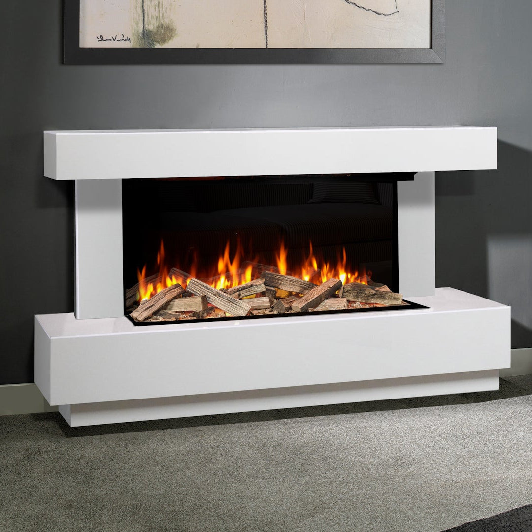 Evonic Heathcote FS Marble Electric Fire Suite