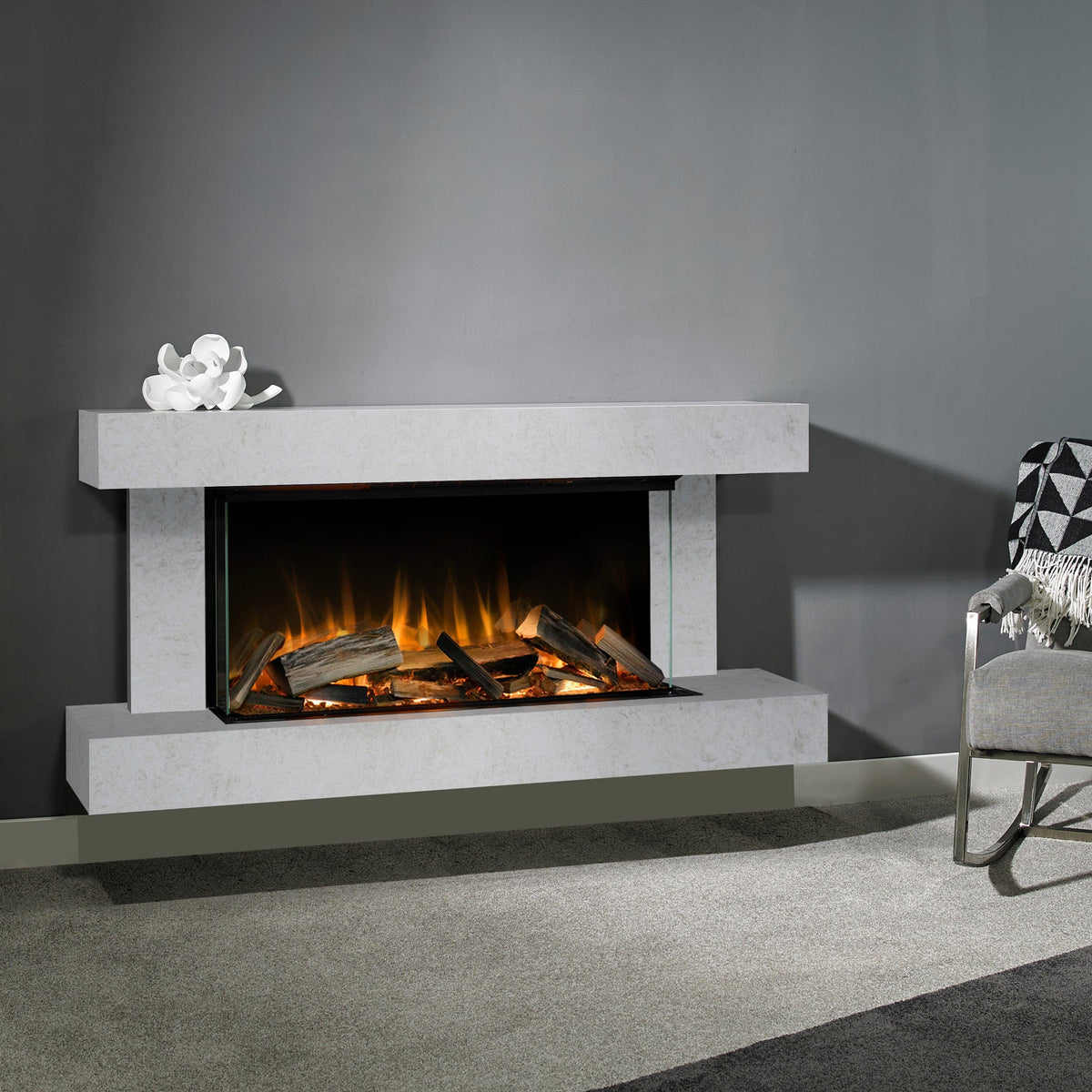 Evonic Heathcote Electric Fire Suite