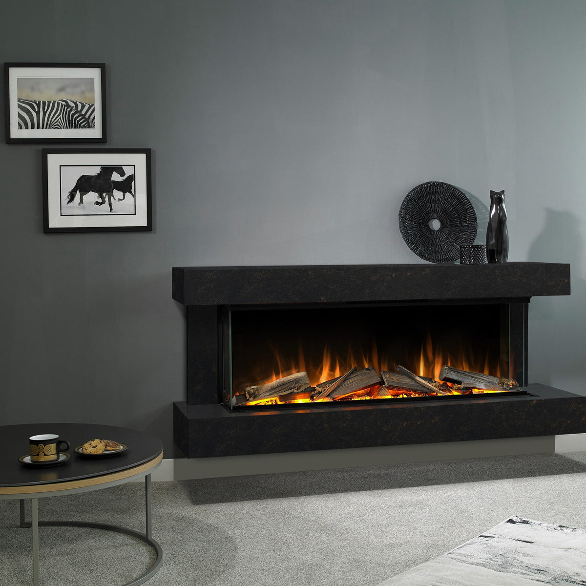 Evonic Heathcote Electric Fire Suite