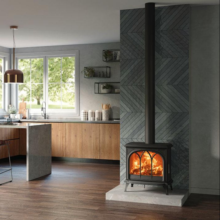 Stovax Huntingdon 40 Wood Burning Stove (Tracery Door)