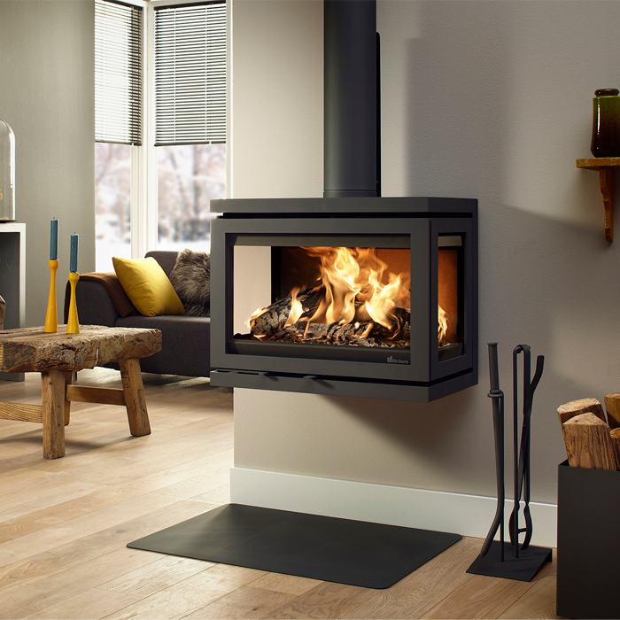 Dik Geurts Vidar Triple Medium Wall Wood Burning Stove