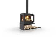 Dik Geurts Vidar Triple Medium Floating Plateau Wood Burning Stove