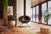 Dik Geurts Oval Front Legs Wood Burning Stove