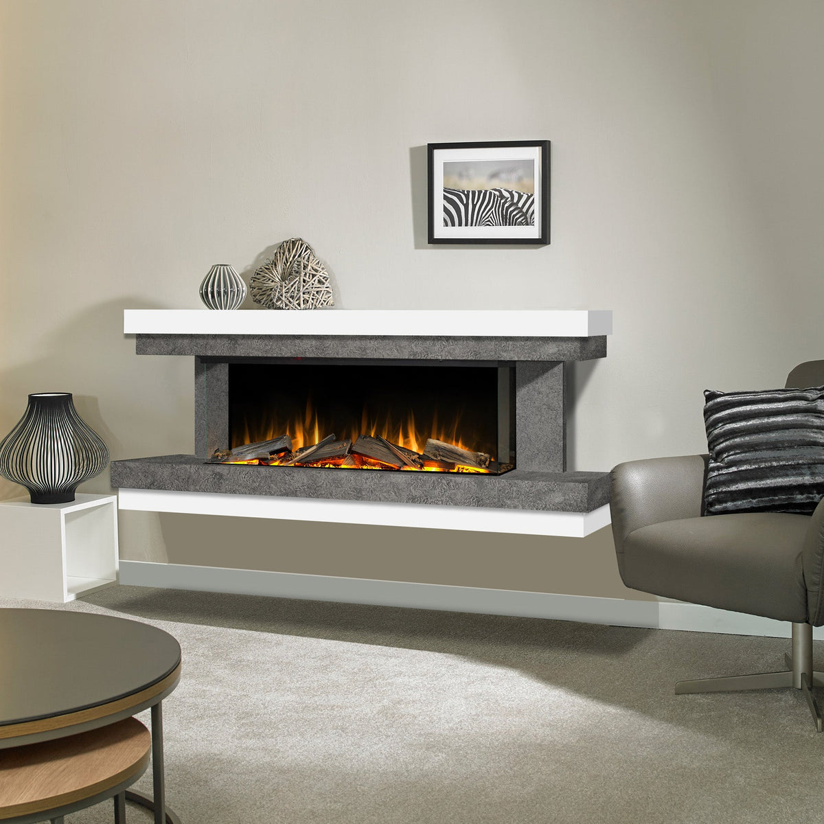 Evonic Ledbury Electric Fire Suite