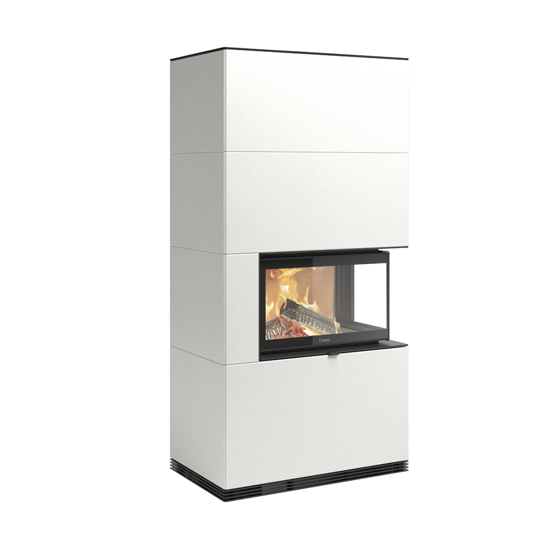 Contura i41A Artstone White Wood Burning Fireplace
