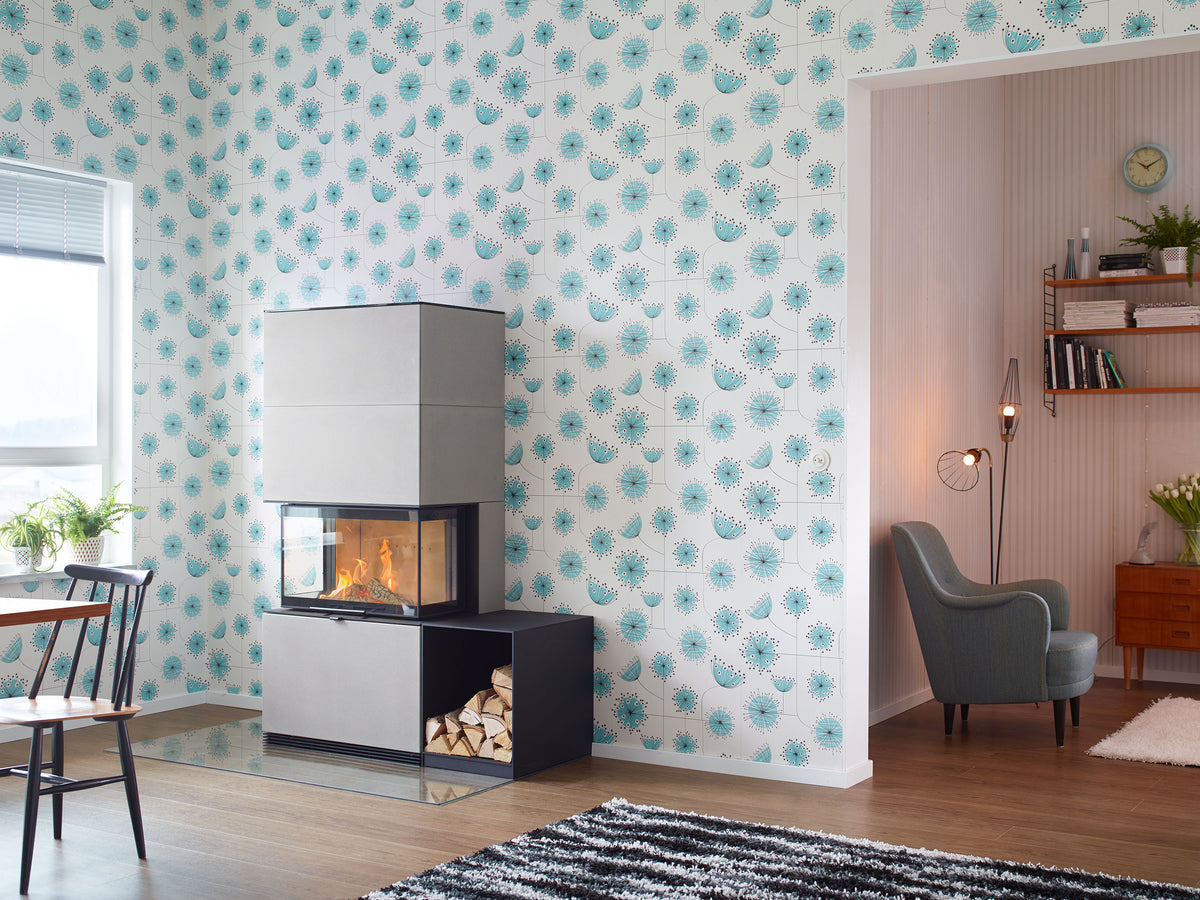 Contura i51AN Artstone Natural Wood Burning Fireplace