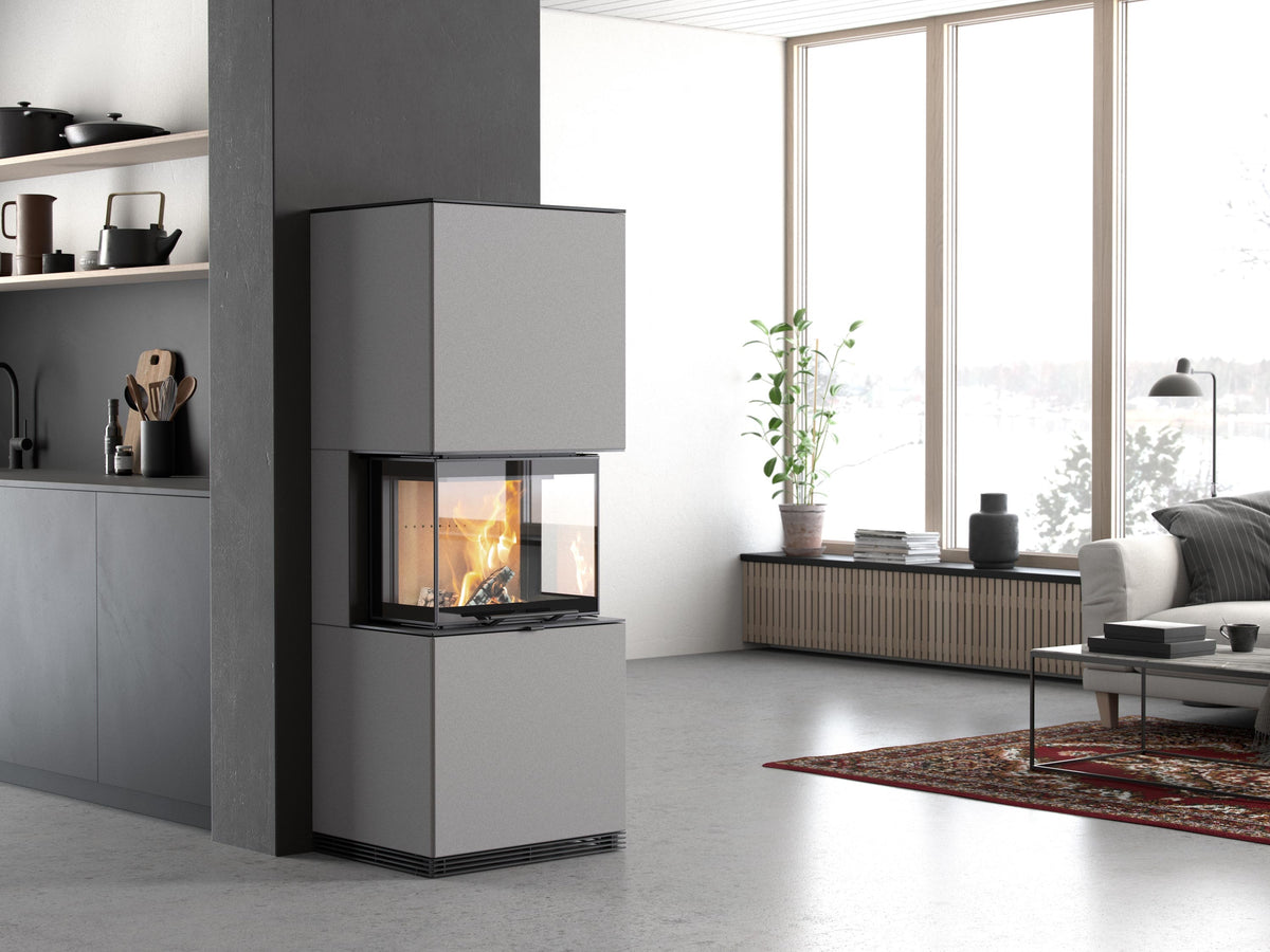 Contura i61AN Artstone Natural Wood Burning Fireplace