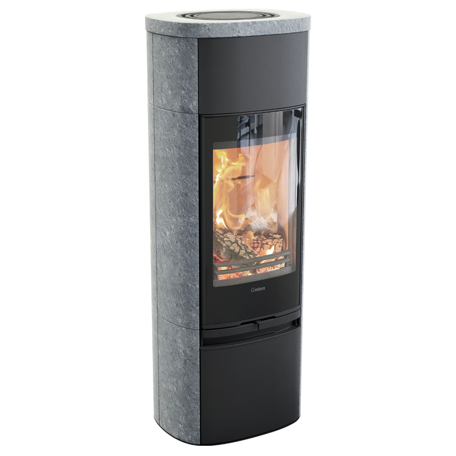 Contura 890TG Style Soapstone Wood Burning Stove