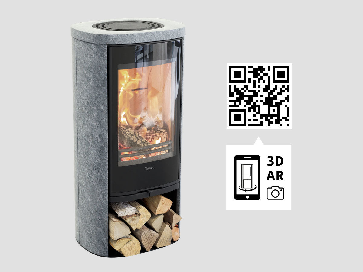 Contura 820TG Style Soapstone Wood Burning Stove