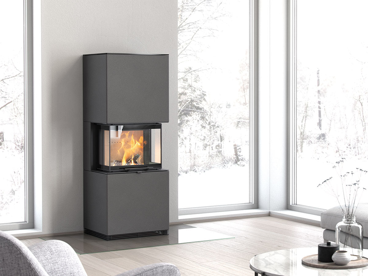 Contura i61AA Artstone Anthracite Wood Burning Fireplace