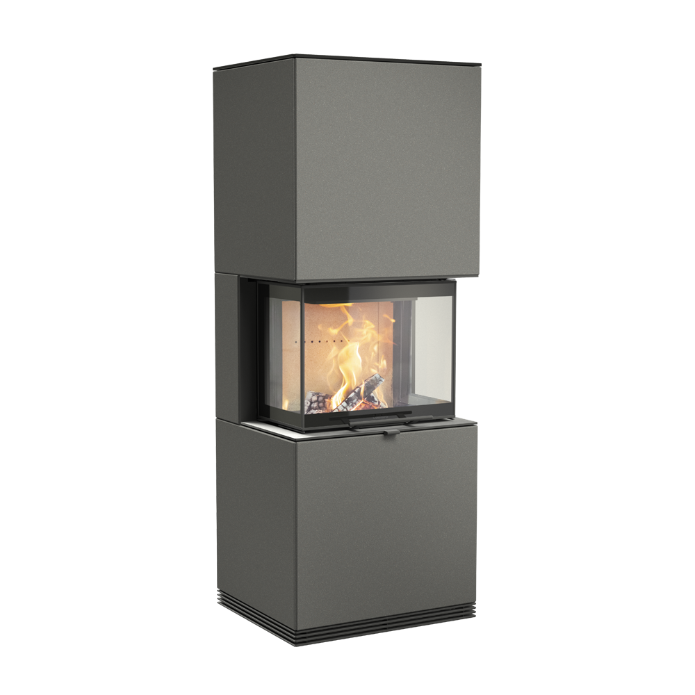 Contura i61AA Artstone Anthracite Wood Burning Fireplace