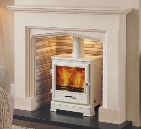 Penman Astwick 54" Corinthian Limestone Fireplace Mantel