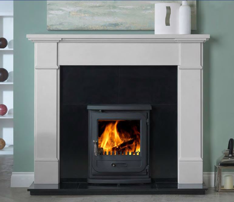 Penman Velletri 52" Agean Limestone Fireplace Mantel