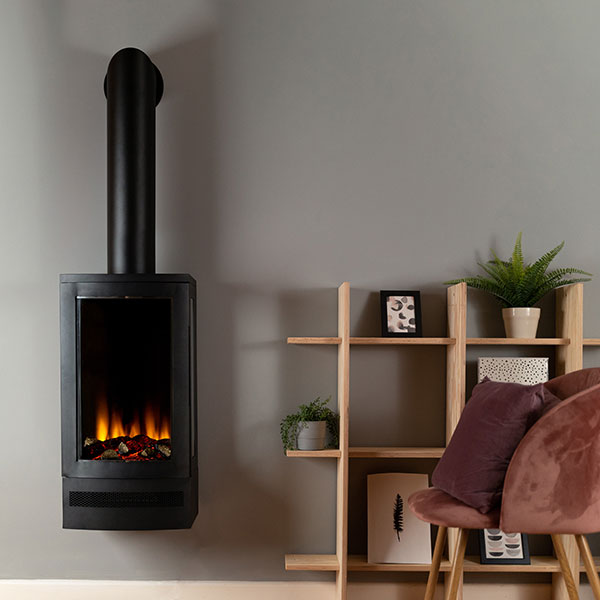 British Fires Bramshaw Electric Stove Wall Hung
