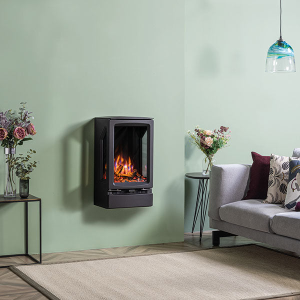 Gazco Vogue Midi T Wall Mounted 3-Sided Electric Stove