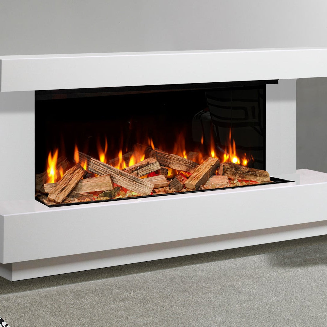 Evonic Heathcote FS Marble Electric Fire Suite