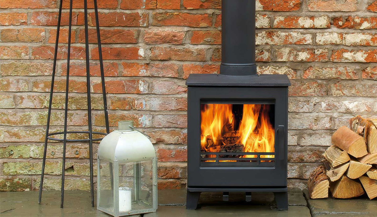 ACR Woodpecker WP4 wood burner stove inc. installation