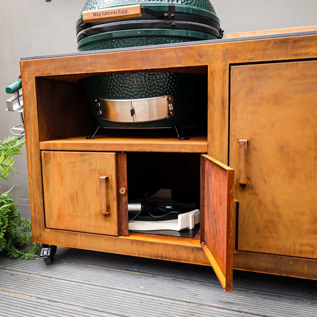 Big Green Egg Base - Corten Steel Kitchen