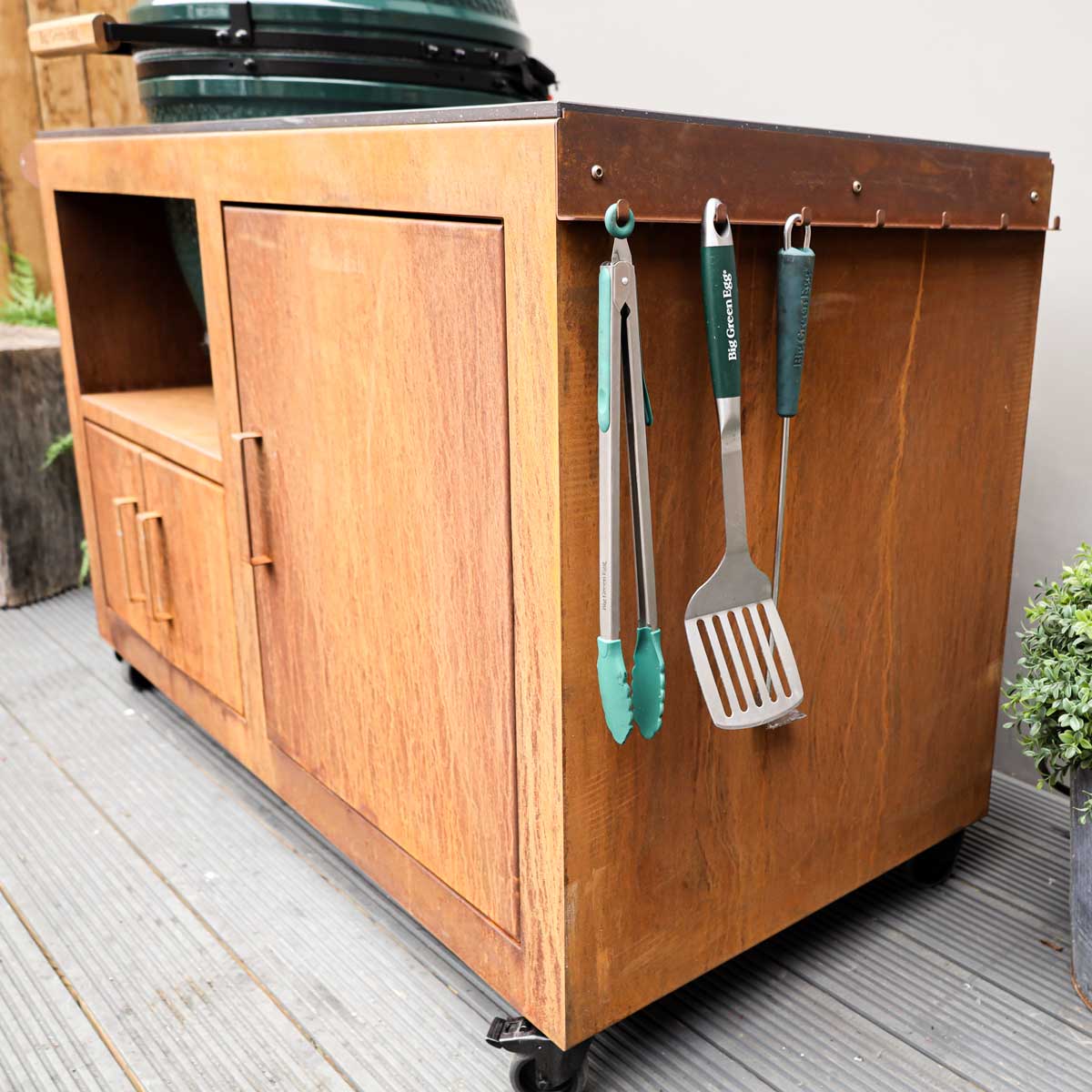 Big Green Egg Base - Corten Steel Kitchen