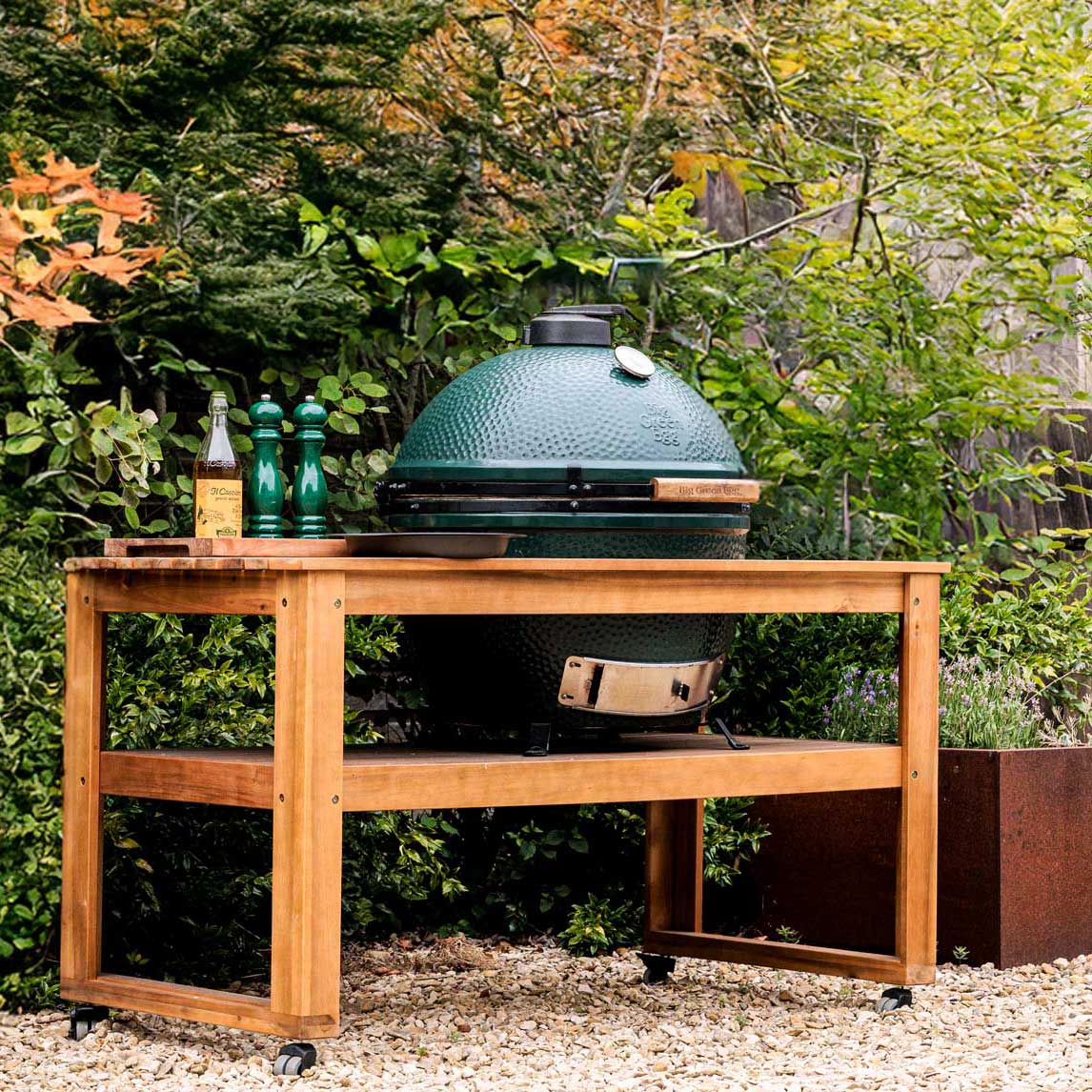 Big Green Egg Base - Eucalyptus Table