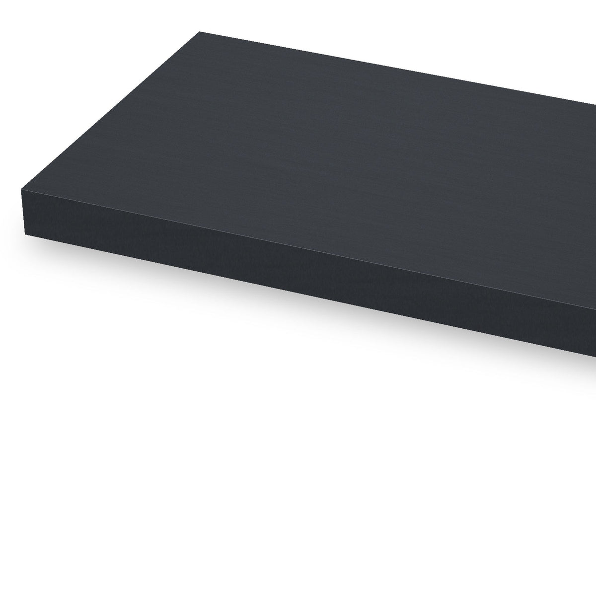 Honed Black Slate Front Hearth