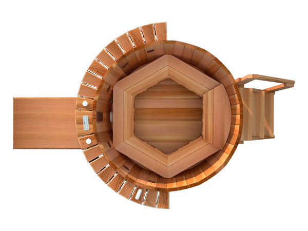 Aurora Cedar Wood Hot Tub (6 Person)