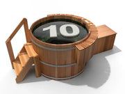 Aurora Cedar Wood Hot Tub (10 Person)