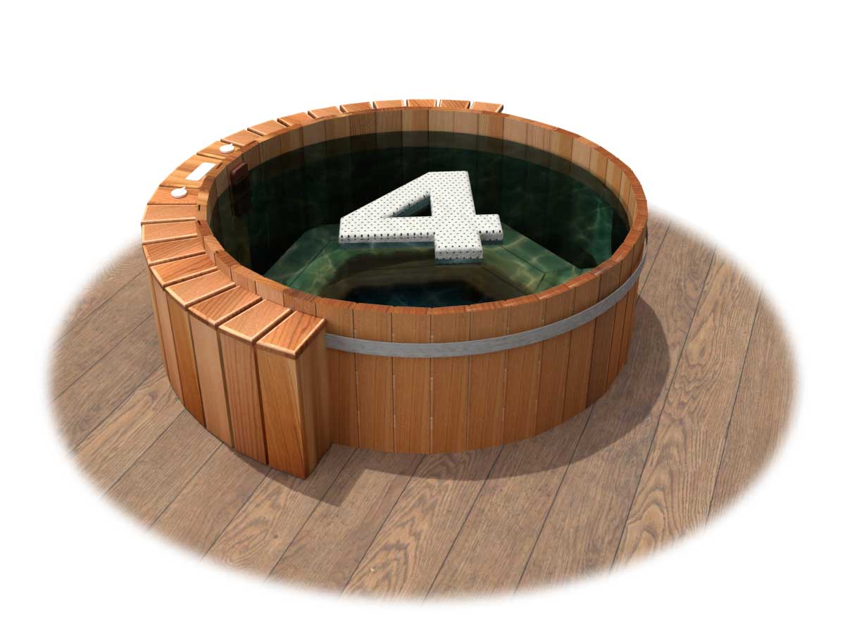 Aurora Inset Cedar Wood Hot Tub (4 Person)