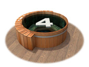Aurora Inset Cedar Wood Hot Tub (4 Person)