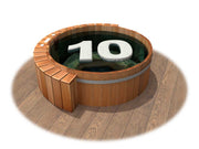 Aurora Inset Cedar Wood Hot Tub (10 Person)