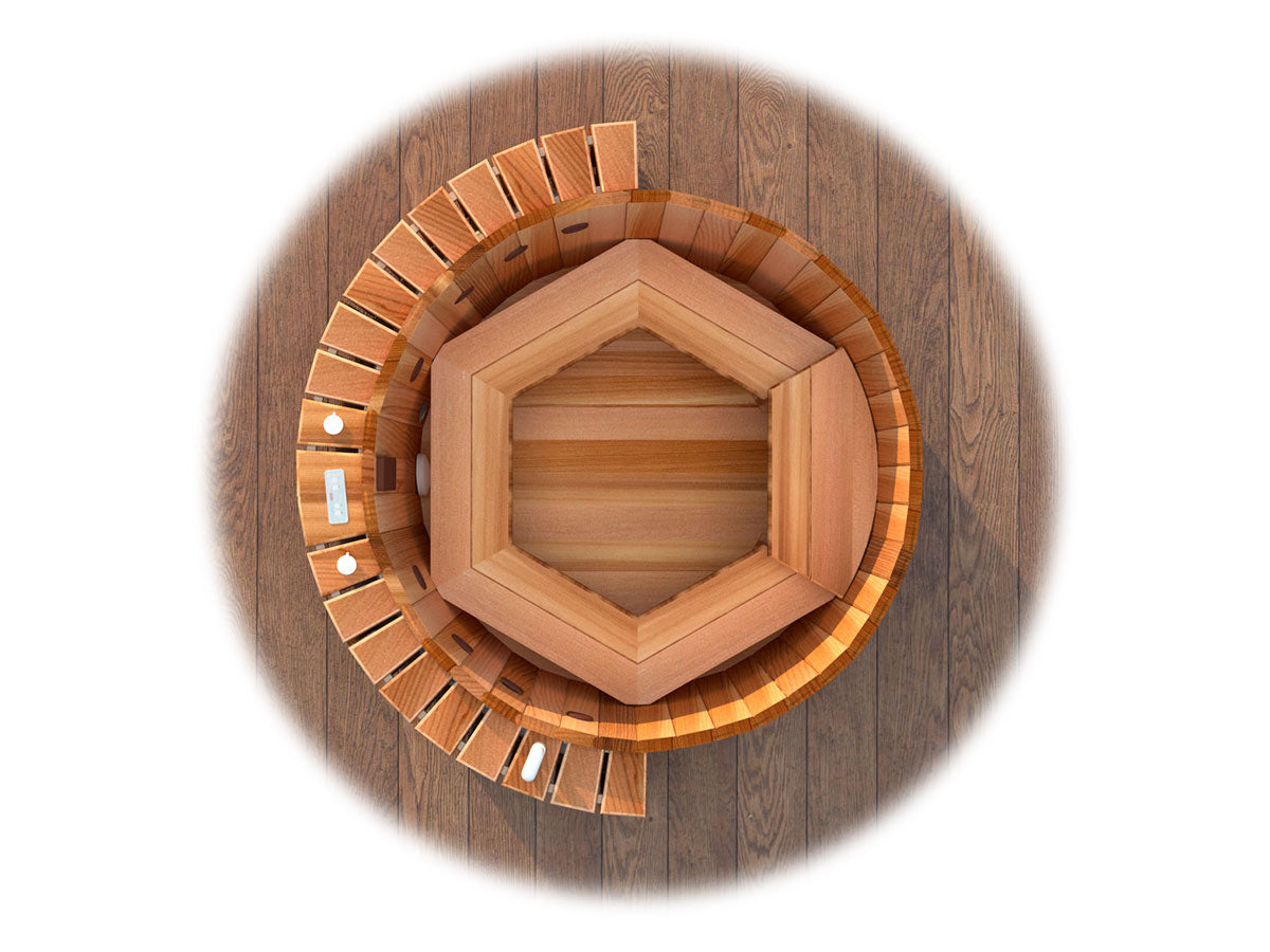 Aurora Inset Cedar Wood Hot Tub (8 Person)