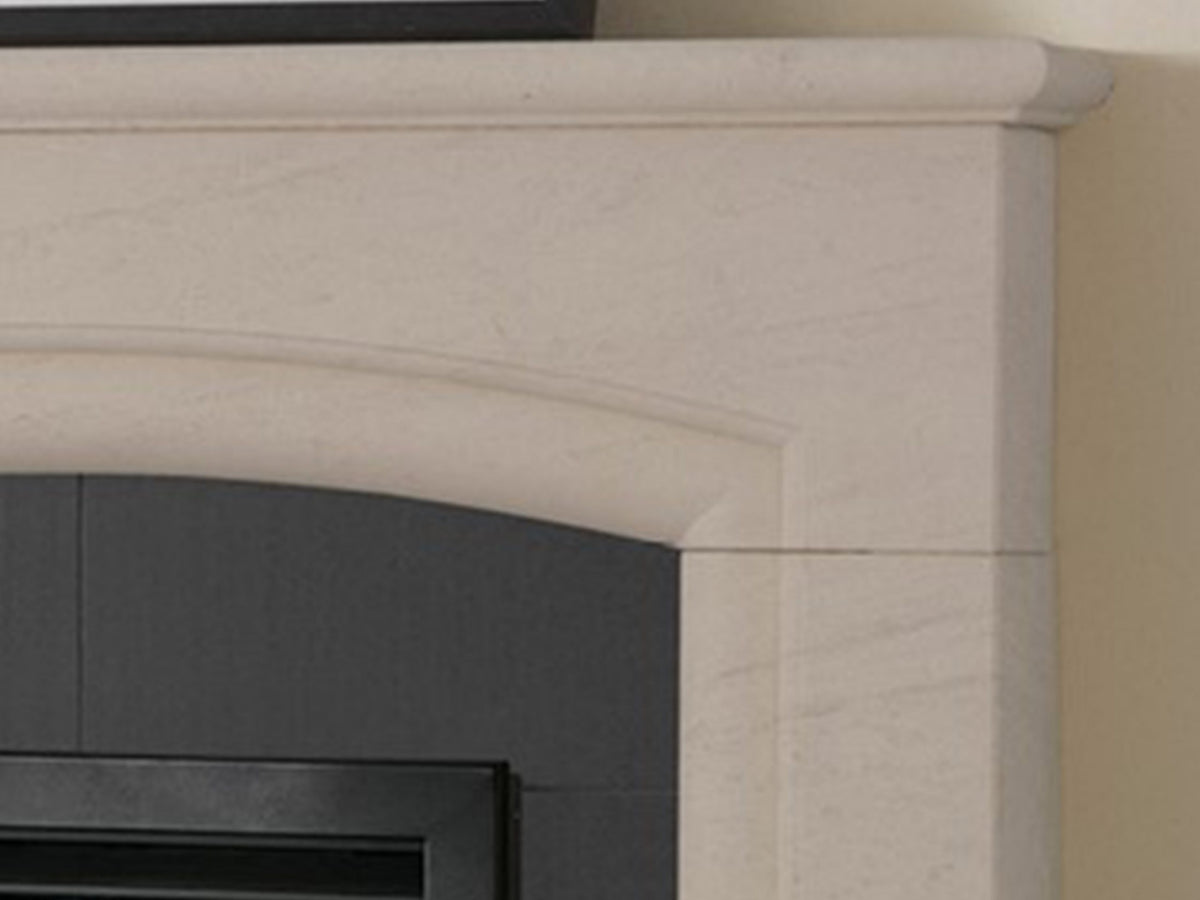 Penman New Haven 48" Portuguese Limestone Fireplace Mantel