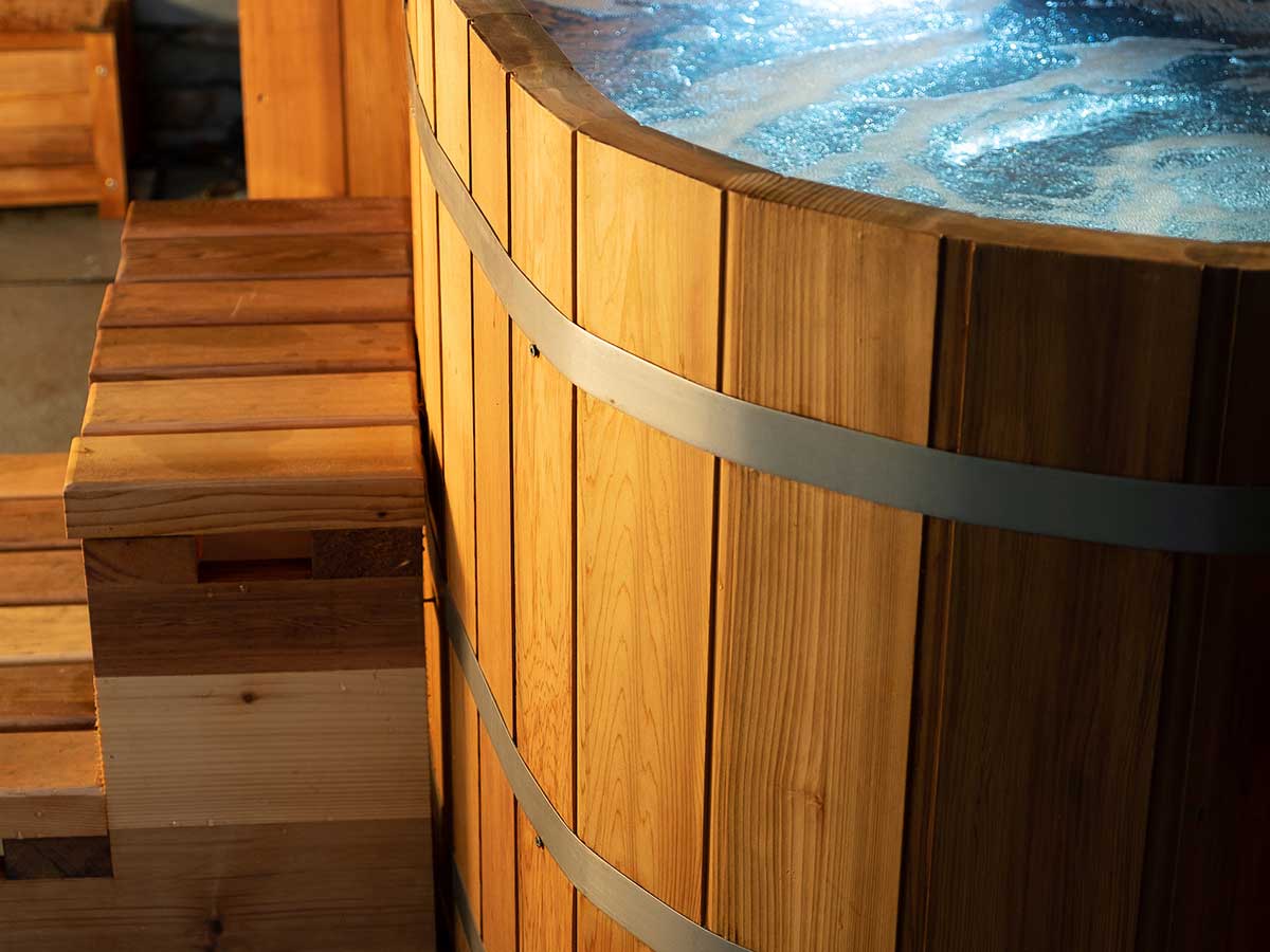 Ofuro Cedar Wood Hot Tub (2 Person) - Wood Fired Heater