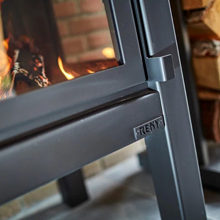RB73 - Quaruba XXL Mobile - Stainless Steel Black Premium Outdoor Chiminea and Wood Stove