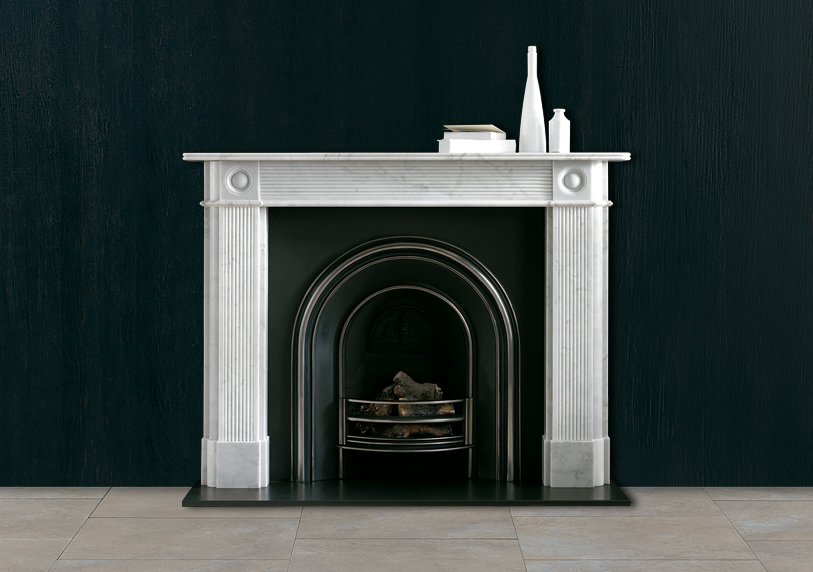 Chesneys Reeded Regency Bullseye Fireplace Surround