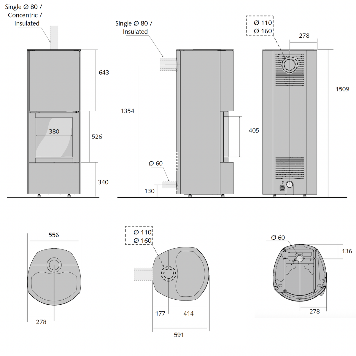 Stûv P-20S Pellet Stove