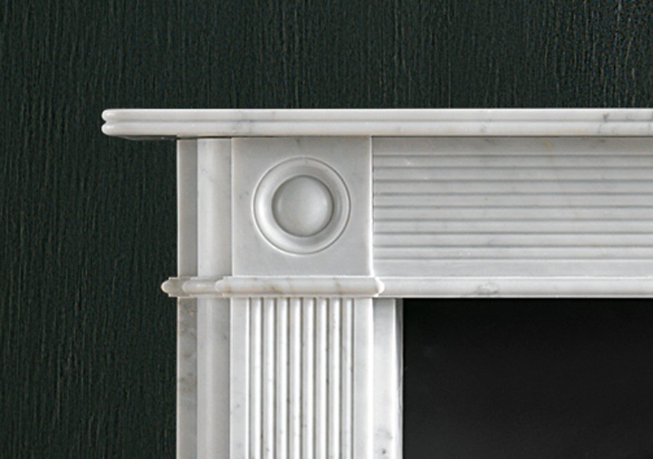 Chesneys Reeded Regency Bullseye Fireplace Surround