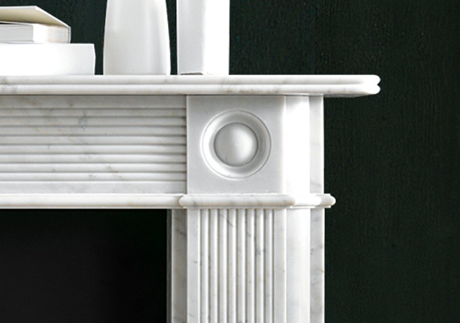 Chesneys Reeded Regency Bullseye Fireplace Surround