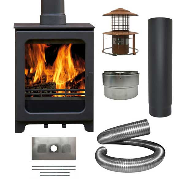 ACR Woodpecker WP5 multi fuel stove installer package