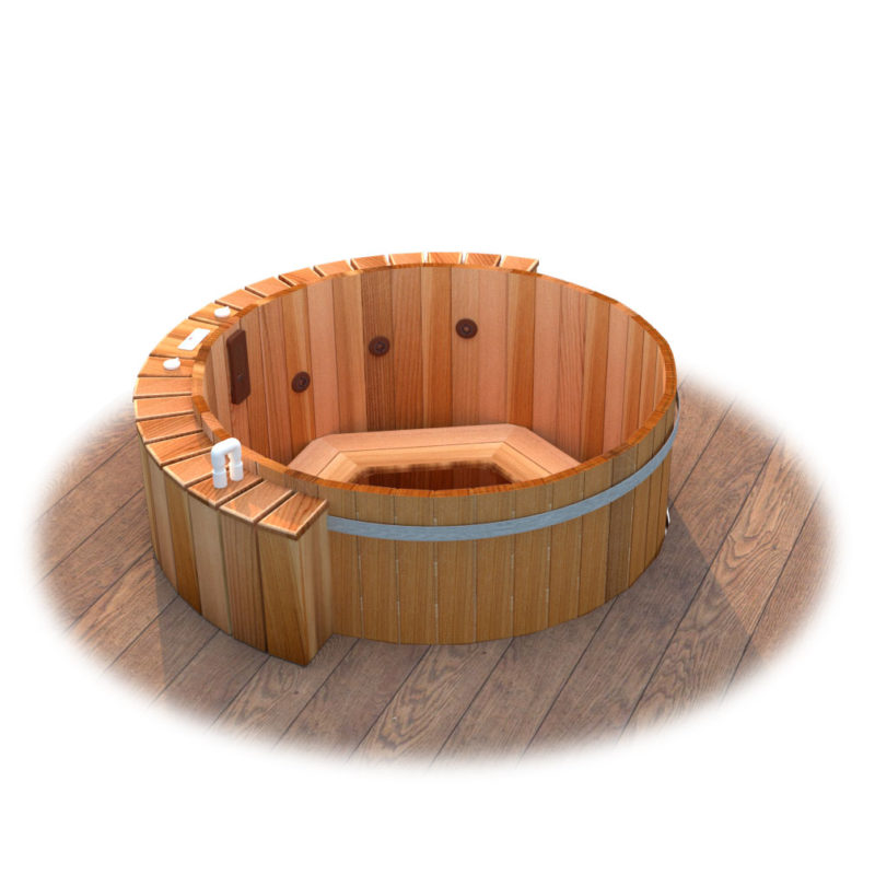 Cedar Wood Hot Tubs Firehouse